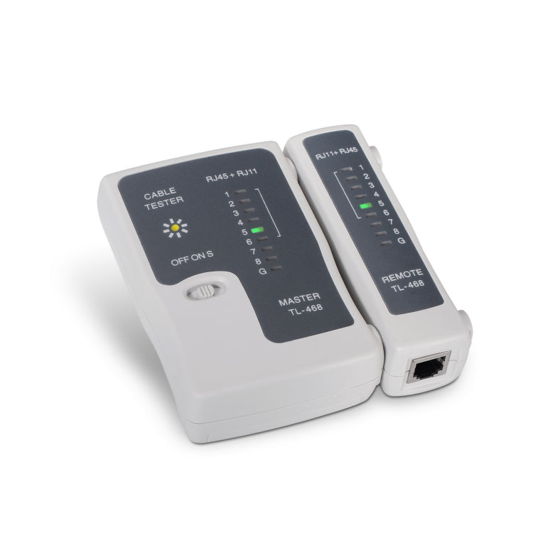 AISENS A142-0312 comprobador de cables de red Comprobador de cables UTP/STP Gris