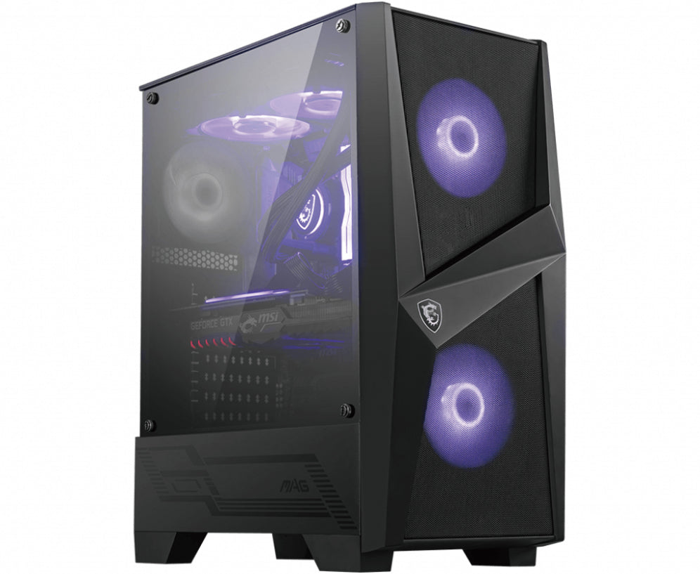 MSI MAG Forge 100M Midi Tower Negro. Transparente
