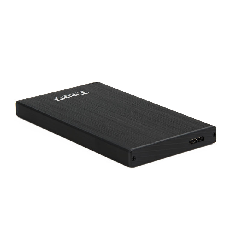 Carcasa para disco duro externo TooQ TQE-2527B, carcasa negra para disco duro (HDD) de 2,5"