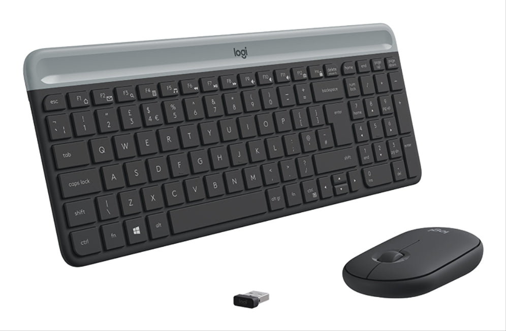 Logitech 920-009198 teclado Ratón incluido Universal RF inalámbrico QWERTY Español Grafito
