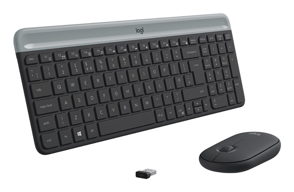 Logitech 920-009198 teclado Ratón incluido Universal RF inalámbrico QWERTY Español Grafito - detalle