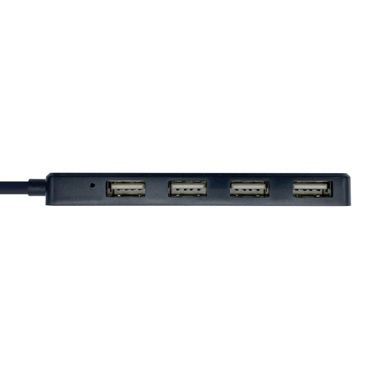 AISENS Hub USB 2.0. Tipus A/M - 4 x Tipus A/H. Negre. 30 cm