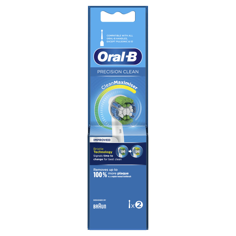 Oral-B Precision Clean 80338441 cepillo de cabello 2 pieza(s) Azul. Verde. Blanco