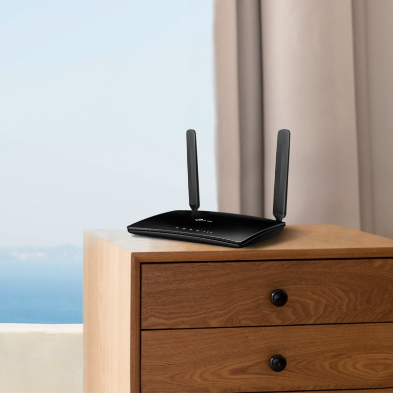 TP-Link TL-MR6400 router inalámbrico Ethernet rápido Banda única (2.4 GHz) 4G Negro - detalle