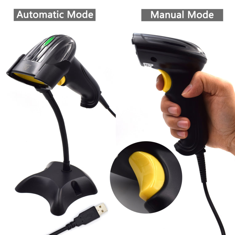 Ewent EW3410 lector de codi de barres Lector de codis de barres portàtil 1D/2D LED Negre