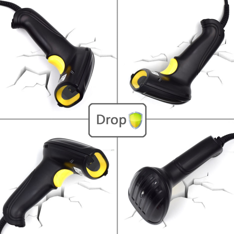 Ewent EW3410 lector de codi de barres Lector de codis de barres portàtil 1D/2D LED Negre