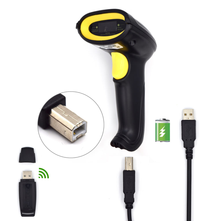 Ewent EW3430 lector de codi de barres Lector de codis de barres portàtil 1D LED Negre