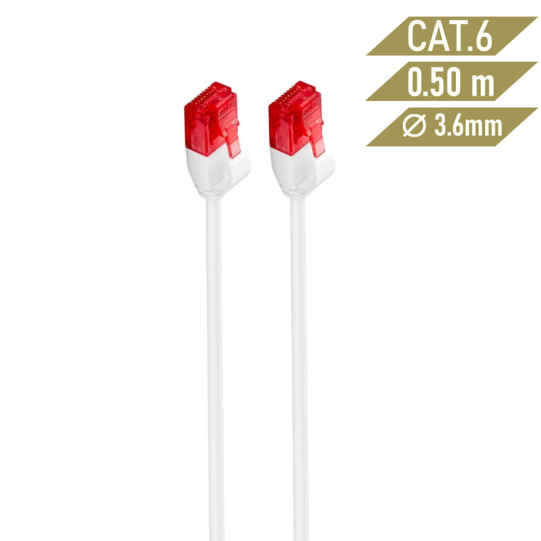 Ewent IM1036 cable de red Blanco 0.5 m Cat6 U/UTP (UTP)