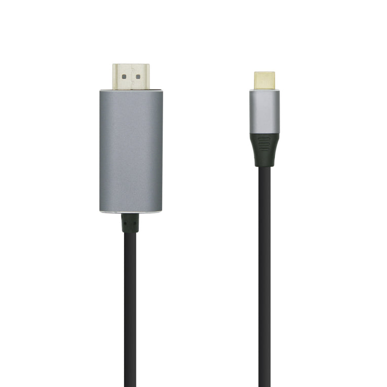 AISENS Cable convertidor USB-C a HDMI 4K@60HZ. USB-C/M-HDMI/M. Negre. 0.8m