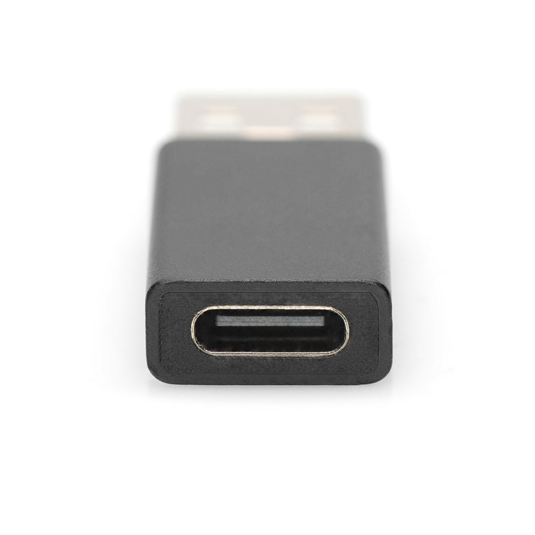 Ewent EW9650 cambiador de género para cable USB Type-A USB Type-C Negro