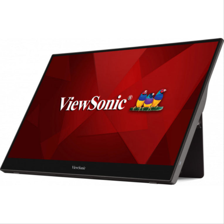 Monitor para PC Viewsonic TD1655, 39,6 cm (15,6"), 1920 x 1080 píxeles, pantalla táctil LED Full HD, multiusuario, negro/prateado