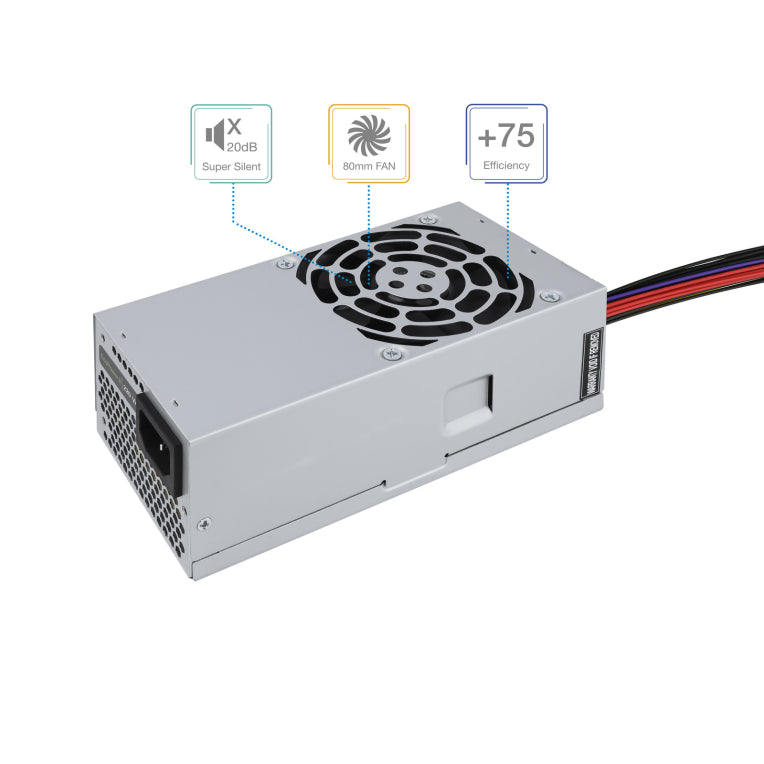 TooQ Ecopower II TFX OEM unidad de fuente de alimentación 500 W 20+4 pin ATX Plata