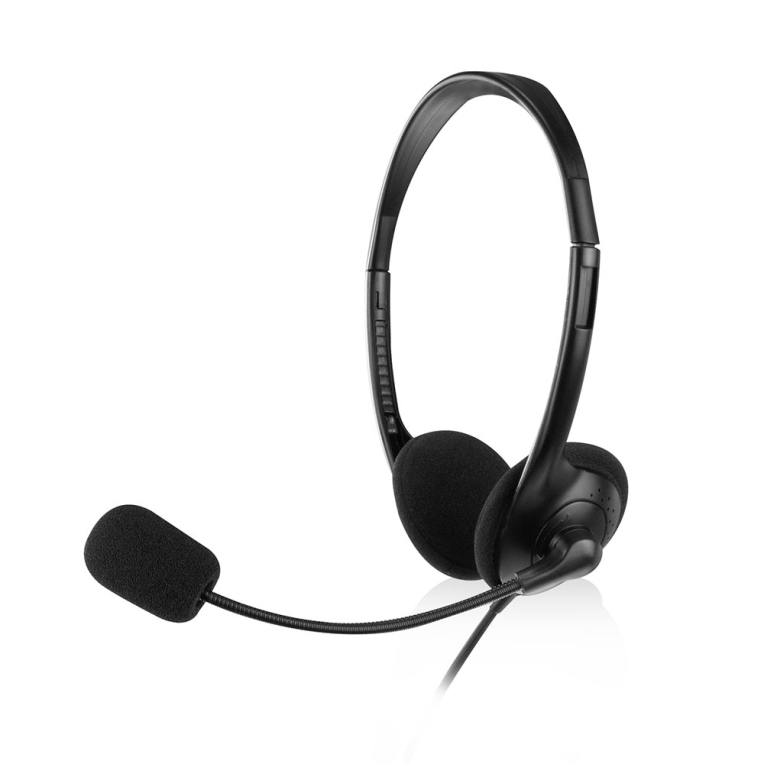 Ewent EW3567 auricular y casco Auriculares Alámbrico Diadema Llamadas/Música Negro - detalle