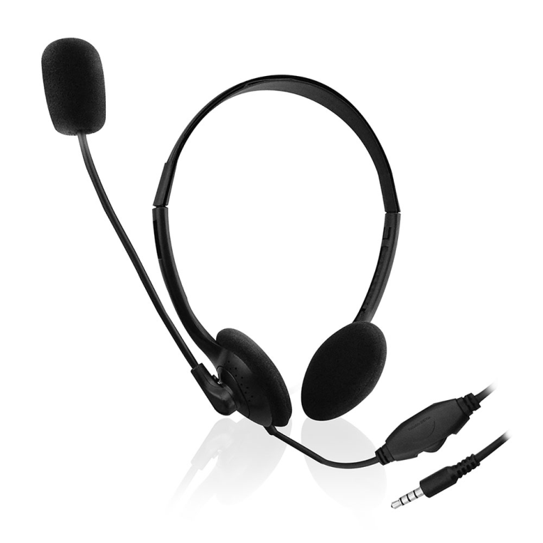 Ewent EW3567 auricular y casco Auriculares Alámbrico Diadema Llamadas/Música Negro - detalle