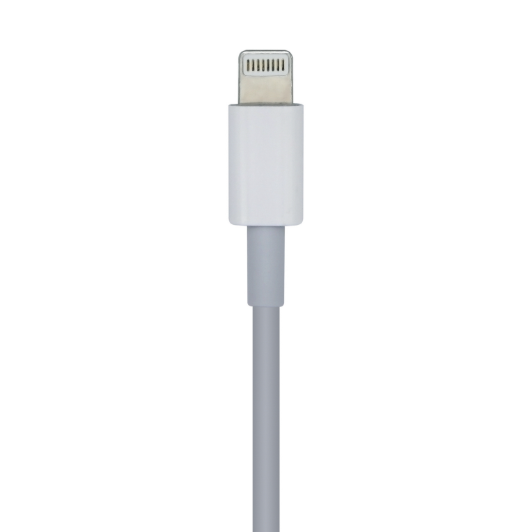 AISENS Cable USB 2.0 USB-? A Lightning PD 2A. Lightning/M-USB-?/M. Blanco. 1.0m - detalle