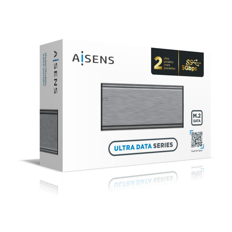 Caixa externa AISENS M.2 (NGFF) ASM2-007GRY SATA a USB3.1 Gen1. Gris