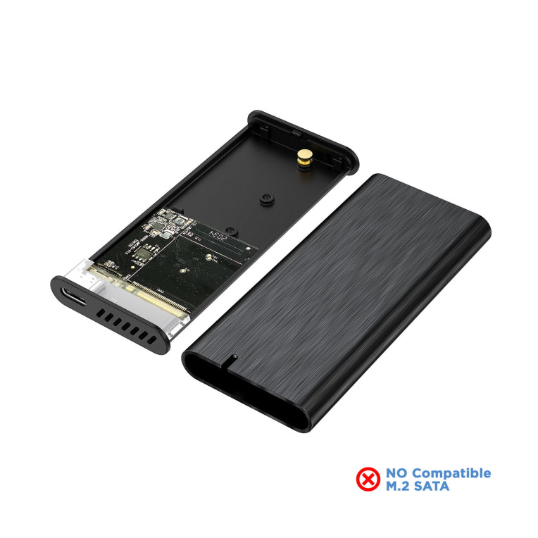 Caixa externa AISENS M.2 (NGFF) ASM2-008B NVMe a USB3.2 Gen2. Negra