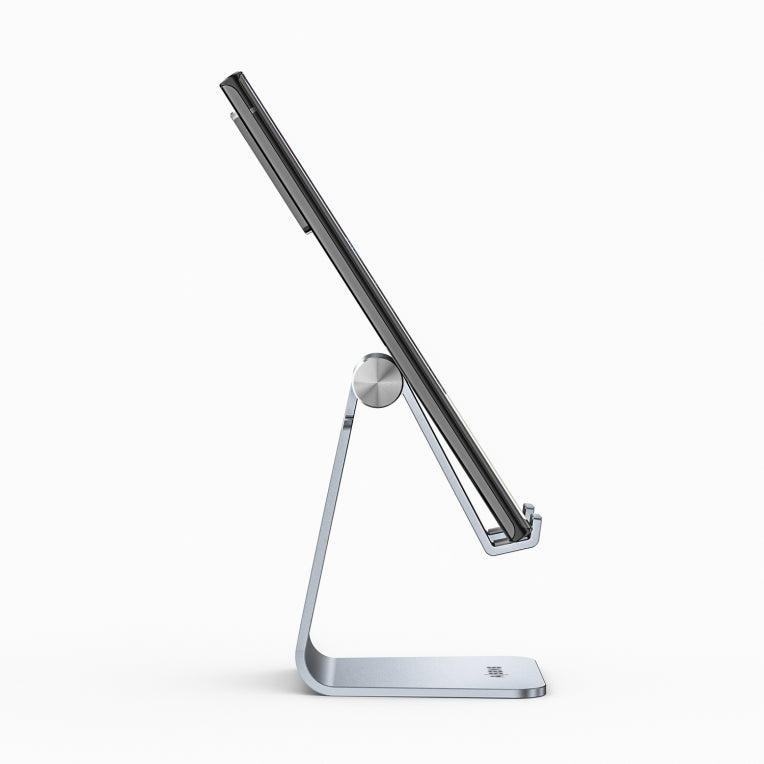 AISENS Soporte De Sobremesa Tamaño M Ajustable (1 Pivote) Para Movil / Tablet. Plata