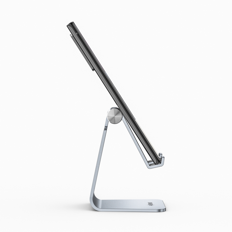 AISENS Soporte De Sobremesa Tamaño M Ajustable (1 Pivote) Para Movil / Tablet. Plata - detalle