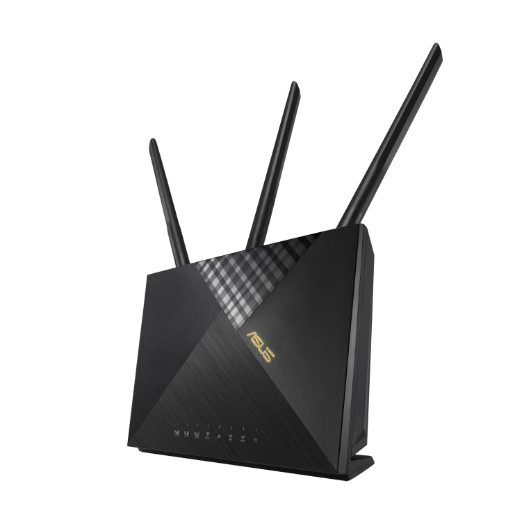 ASUS 4G-AX56 router inalámbrico Gigabit Ethernet Doble banda (2.4 GHz / 5 GHz) Negro