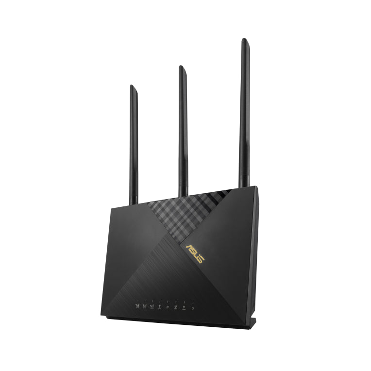 ASUS 4G-AX56 router inalámbrico Gigabit Ethernet Doble banda (2.4 GHz / 5 GHz) Negro