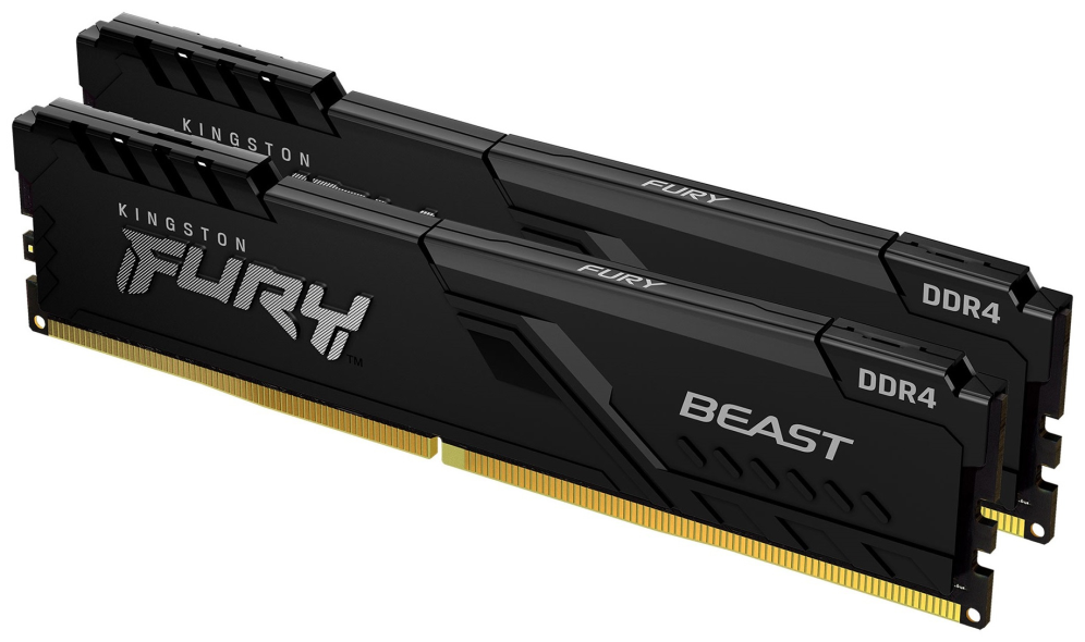Kingston Technology FURY Beast 16GB 3600MT/s DDR4 CL17 DIMM (Kit de 2) Black - detalle