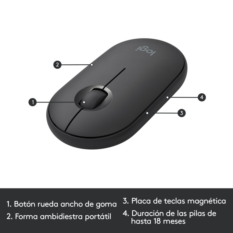 Logitech 920-009198 teclado Ratón incluido Universal RF inalámbrico QWERTY Español Grafito