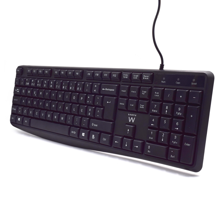 Ewent EW3002 teclado Oficina USB QWERTY Portugués Negro - detalle