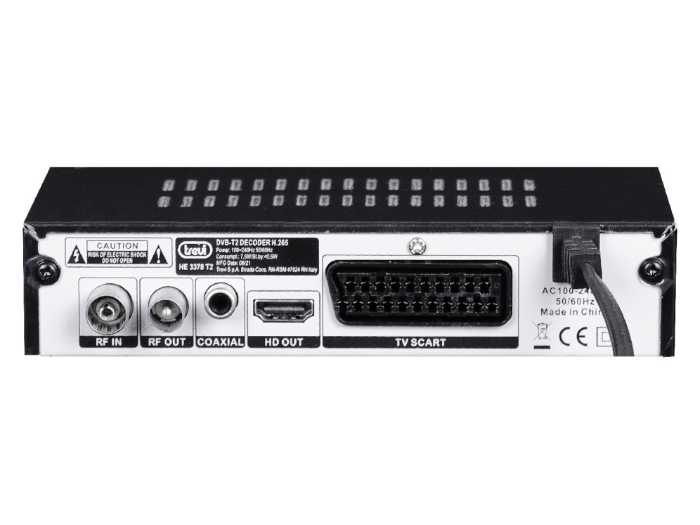 Trevi HE 3378 T2 Terrestre HD Negro - detalle