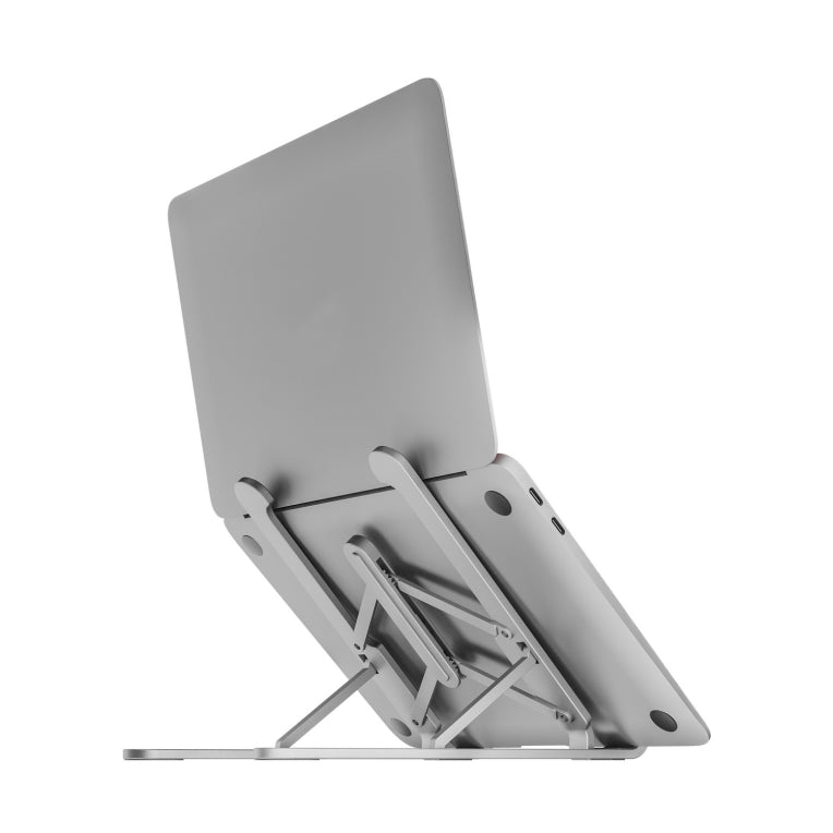 AISENS Soporte De Sobremesa Ajustable Para Portatil / Tablet. Plata