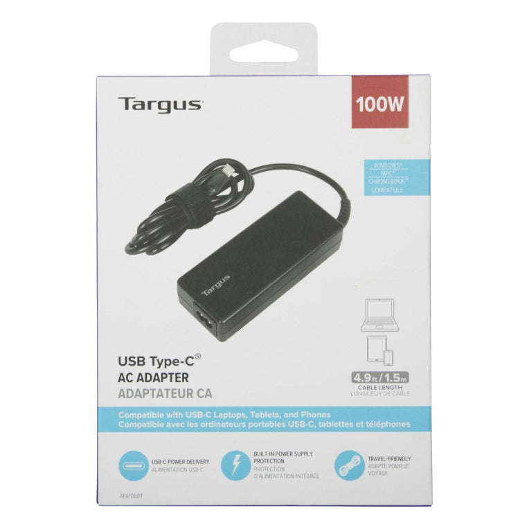 Targus APA108EU adaptador e inversor de corriente Interior 100 W Negro