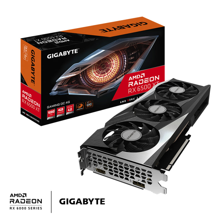 GIGABYTE GAMING Radeon RX 6500 XT OC 4G AMD 4 GB GDDR6