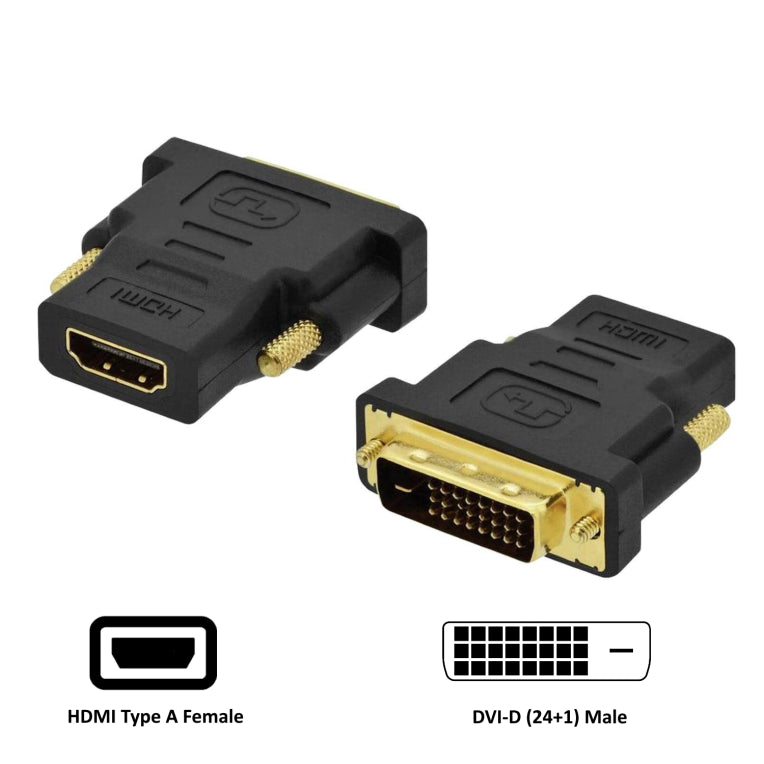 Ewent EC1371 canviador de gènere per cable DVI-D 24+1 HDMI Negre