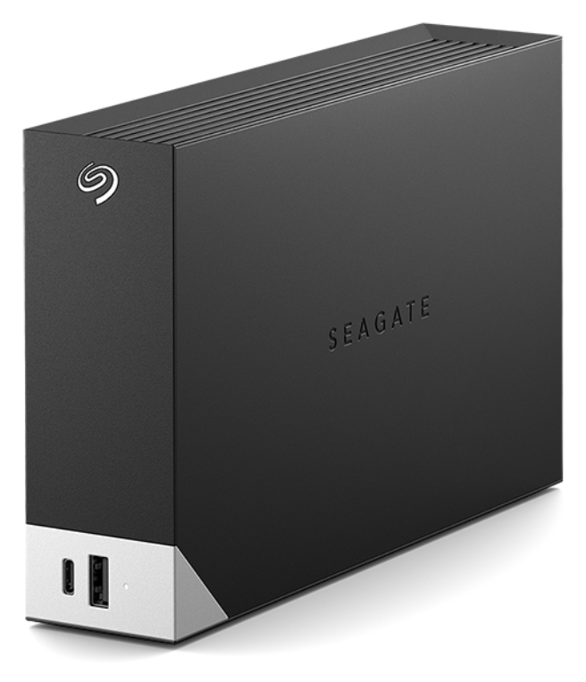 Seagate One Touch Hub disco duro externo 8 TB USB Type-A / USB Type-C 3.2 Gen 1 (3.1 Gen 1) Negro. Gris - detalle