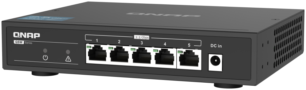 QNAP QSW-1105-5T switch No administrado Gigabit Ethernet (10/100/1000) Negro - detalle