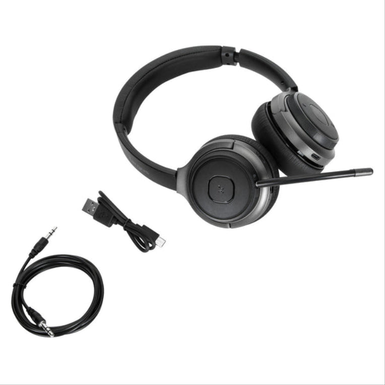 Targus AEH104GL Auriculares con cable e sen fíos Diadema Chamadas/Música USB Tipo C Bluetooth Negro