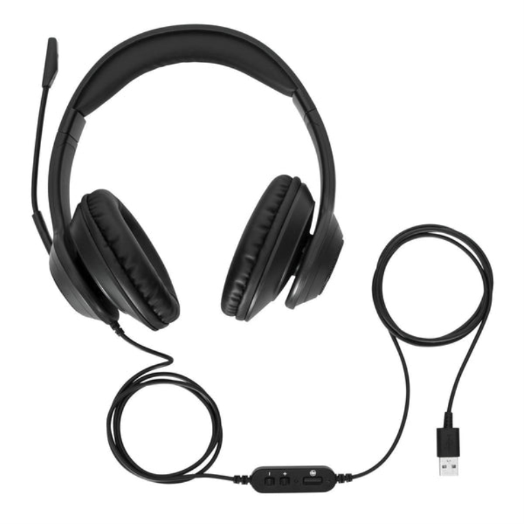 Targus AEH102GL auricular y casco Auriculares Alámbrico Diadema Llamadas/Música USB tipo A Negro - detalle