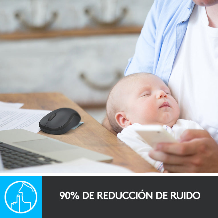 Logitech M220 Silent ratón Oficina Ambidextro RF inalámbrico Óptico 1000 DPI