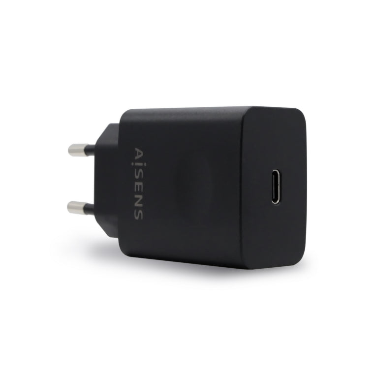 AISENS Cargador USB-C PD 3.0 1 Puerto 1x USB-C 20 W. Negro