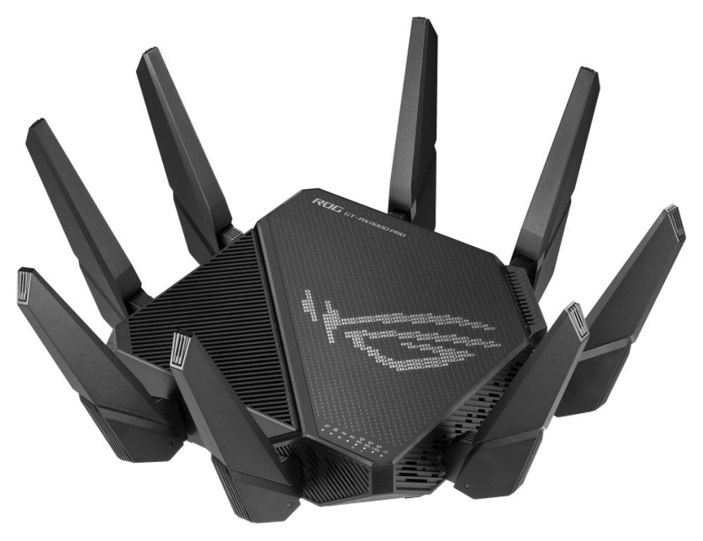 ASUS ROG Rapture GT-AX11000 Pro router inalámbrico Gigabit Ethernet Tribanda (2.4 GHz/5 GHz/5 GHz) Negro - detalle