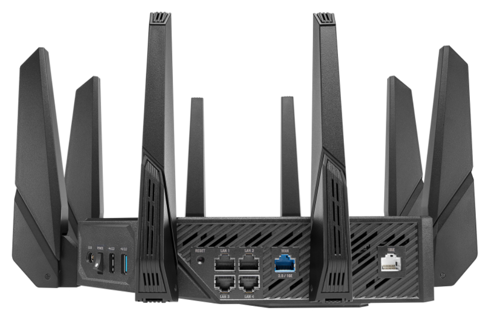 ASUS ROG Rapture GT-AX11000 Pro router inalámbrico Gigabit Ethernet Tribanda (2.4 GHz/5 GHz/5 GHz) Negro - detalle