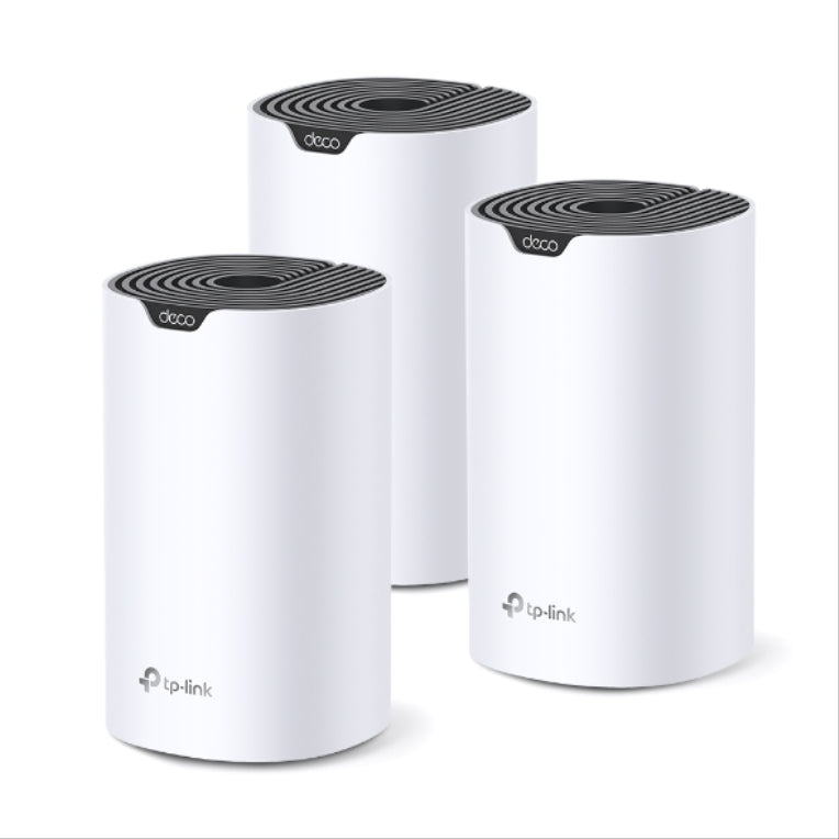 TP-Link Deco S7 (3-pack) Doble banda (2.4 GHz / 5 GHz) Wi-Fi 5 (802.11ac) Blanco. Negro Interno