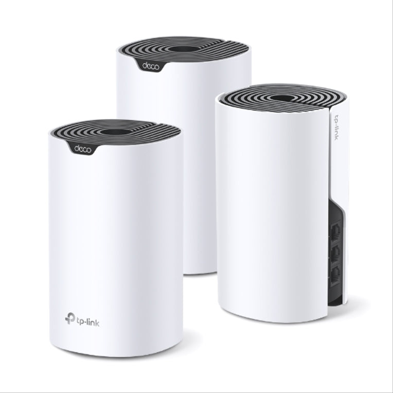TP-Link Deco S7 (3-pack) Doble banda (2.4 GHz / 5 GHz) Wi-Fi 5 (802.11ac) Blanco. Negro Interno