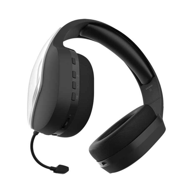 Auriculares de xogos sen fíos Zalman HPS700 brancos