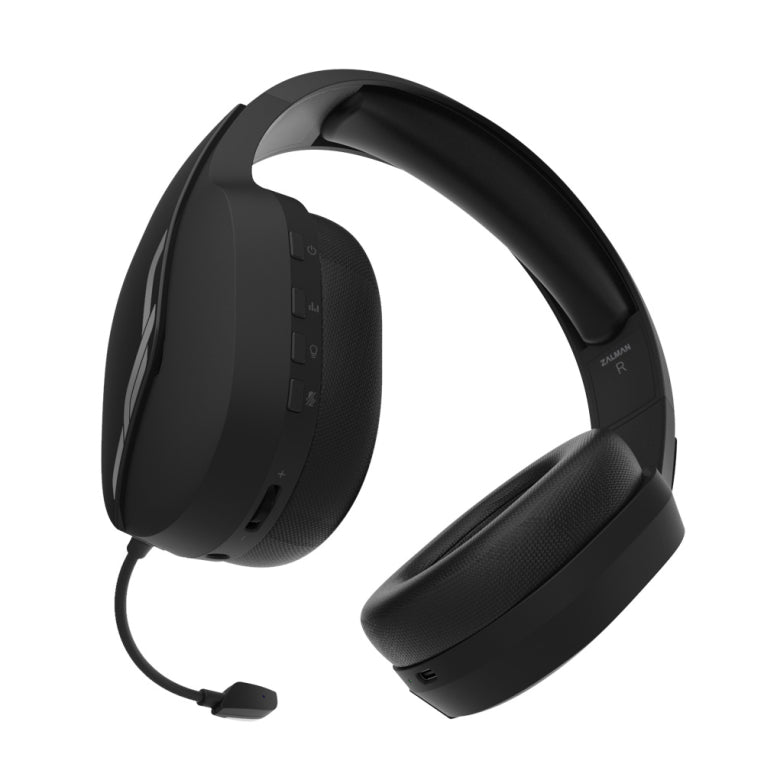 Auriculares de xogos sen fíos Zalman HPS700 negros