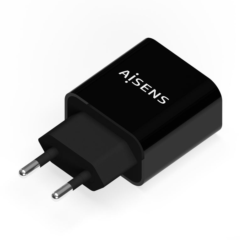 AISENS Cargador USB-C PD3.0 1 Puerto 1x USB-C 20 W. Negro