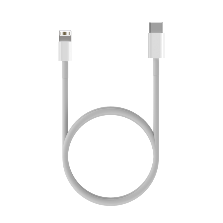 AISENS Cable USB 2.0 USB-C A Lightning PD 2A. Lightning/M-USB-C/M. Blanco. 0.5 m - detalle