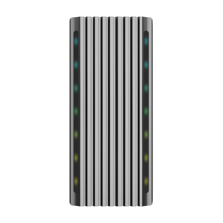 Caixa externa para xogos AISENS M.2 RGB ASM2-RGB011GR SATA/NVMe a USB3.1 Gen2. Gris