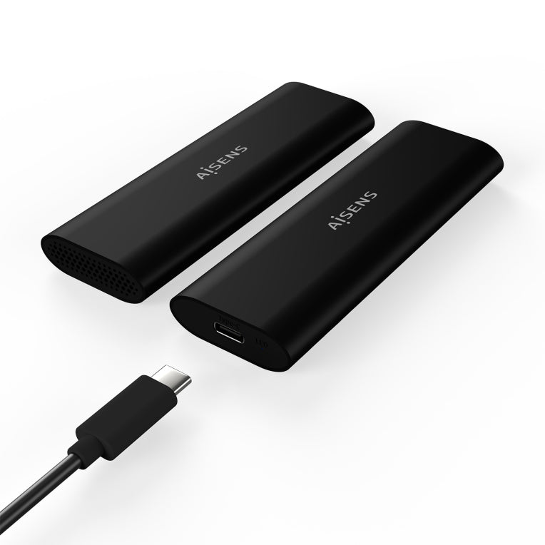 Caixa externa AISENS M.2 (NGFF) ASM2-014B SATA/NVMe a USB3.1 Gen2. Negra