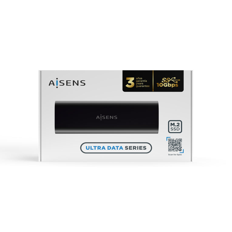Caixa externa AISENS M.2 (NGFF) ASM2-014B SATA/NVMe a USB3.1 Gen2. Negra